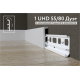 Плинтус напольный дюрополимер 1 UHD 55/80 Дуэт на планке длина 2.4 м 