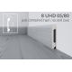Плинтус напольный дюрополимер 8 UHD 05/80 Дуб Серебристый, Solid